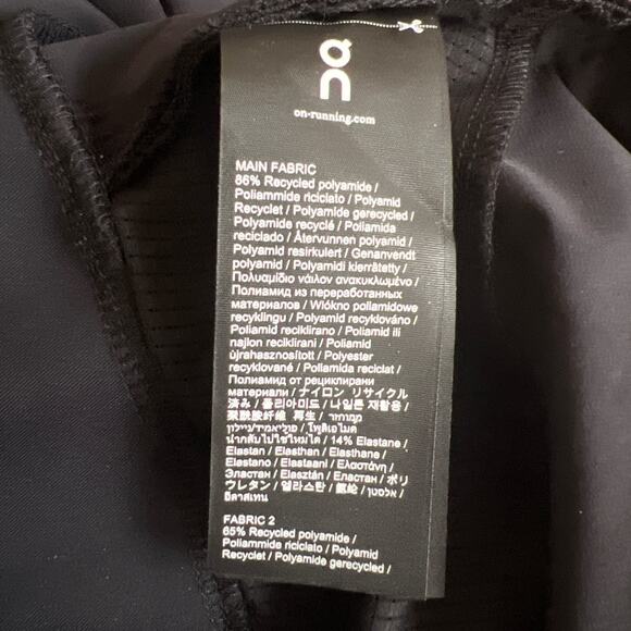 On Cloud Running Black Pull-on High Waist Pants, XL - Picture 10 of 16